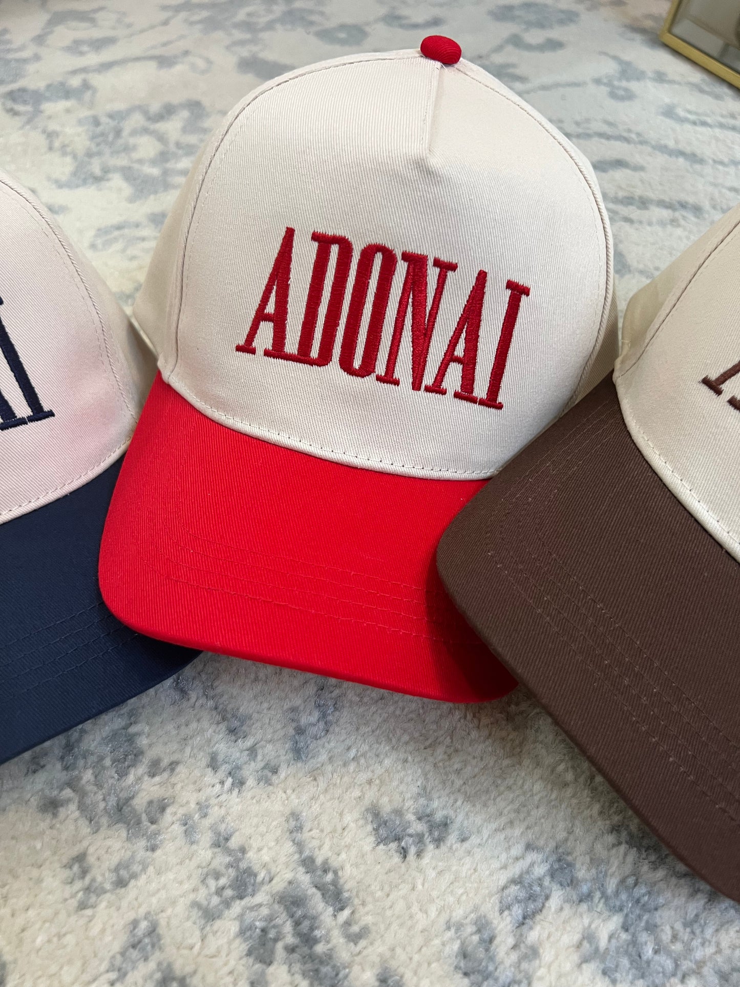 Adonai Trucker Hat - Red