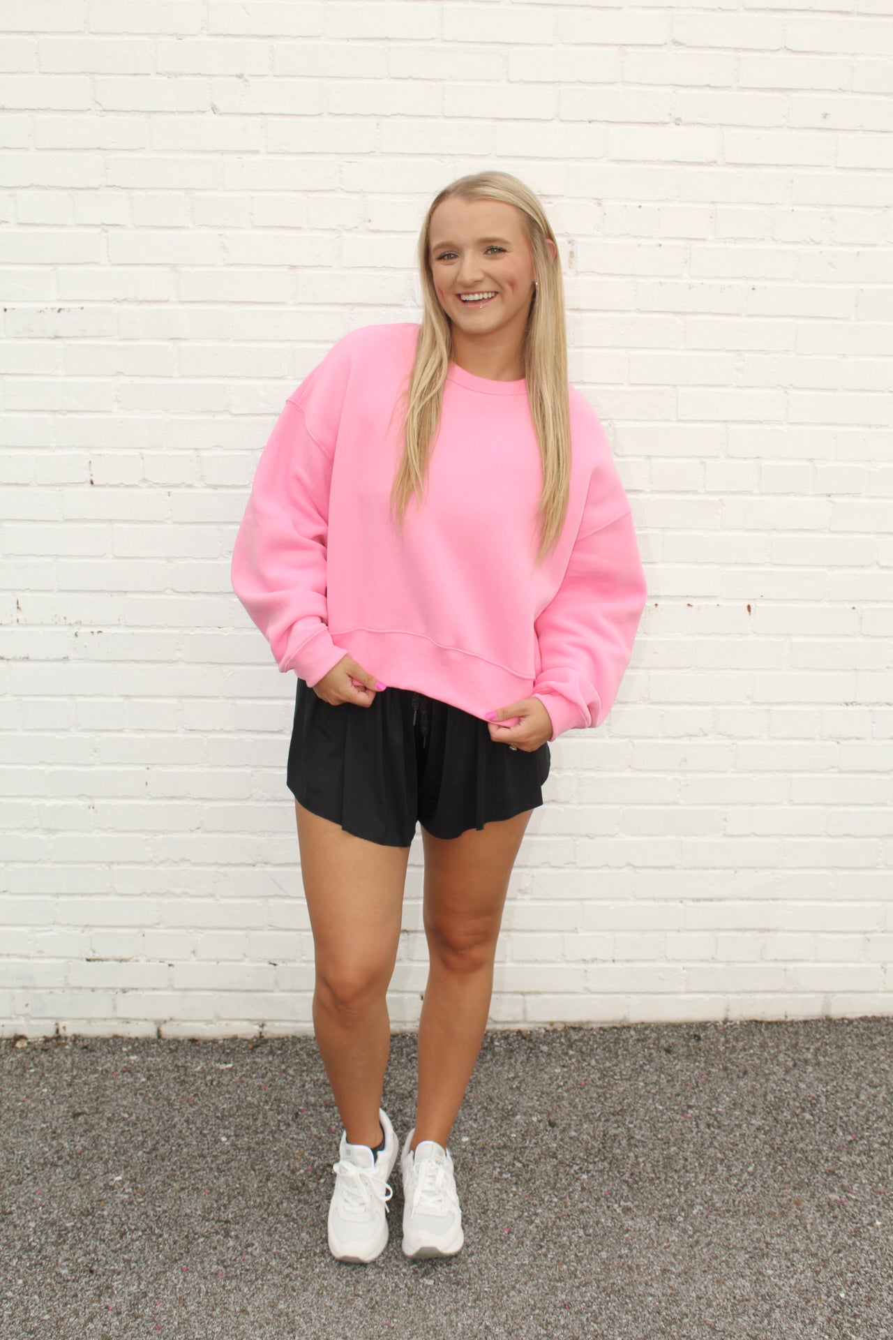 Paisley Lounge Sweatshirt - Hot Pink