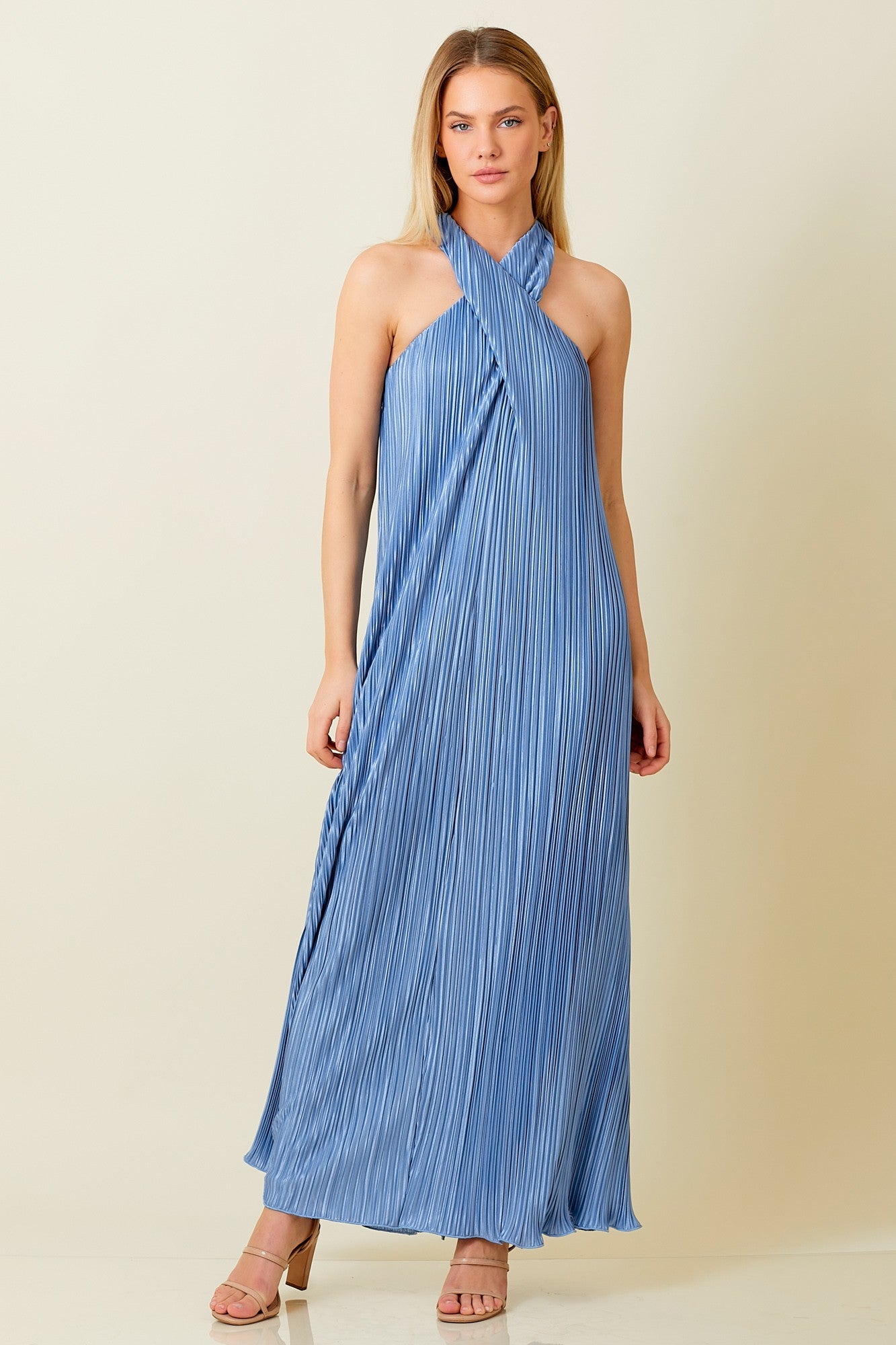 Layla Maxi Dress - Dusty Blue