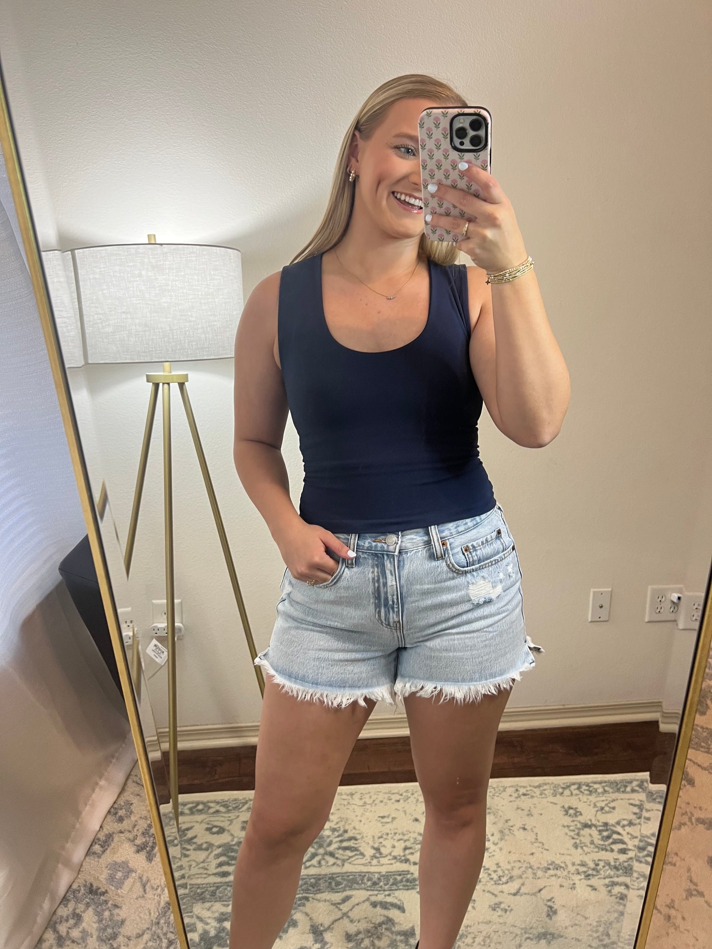 Wren Tank - Prussian Blue