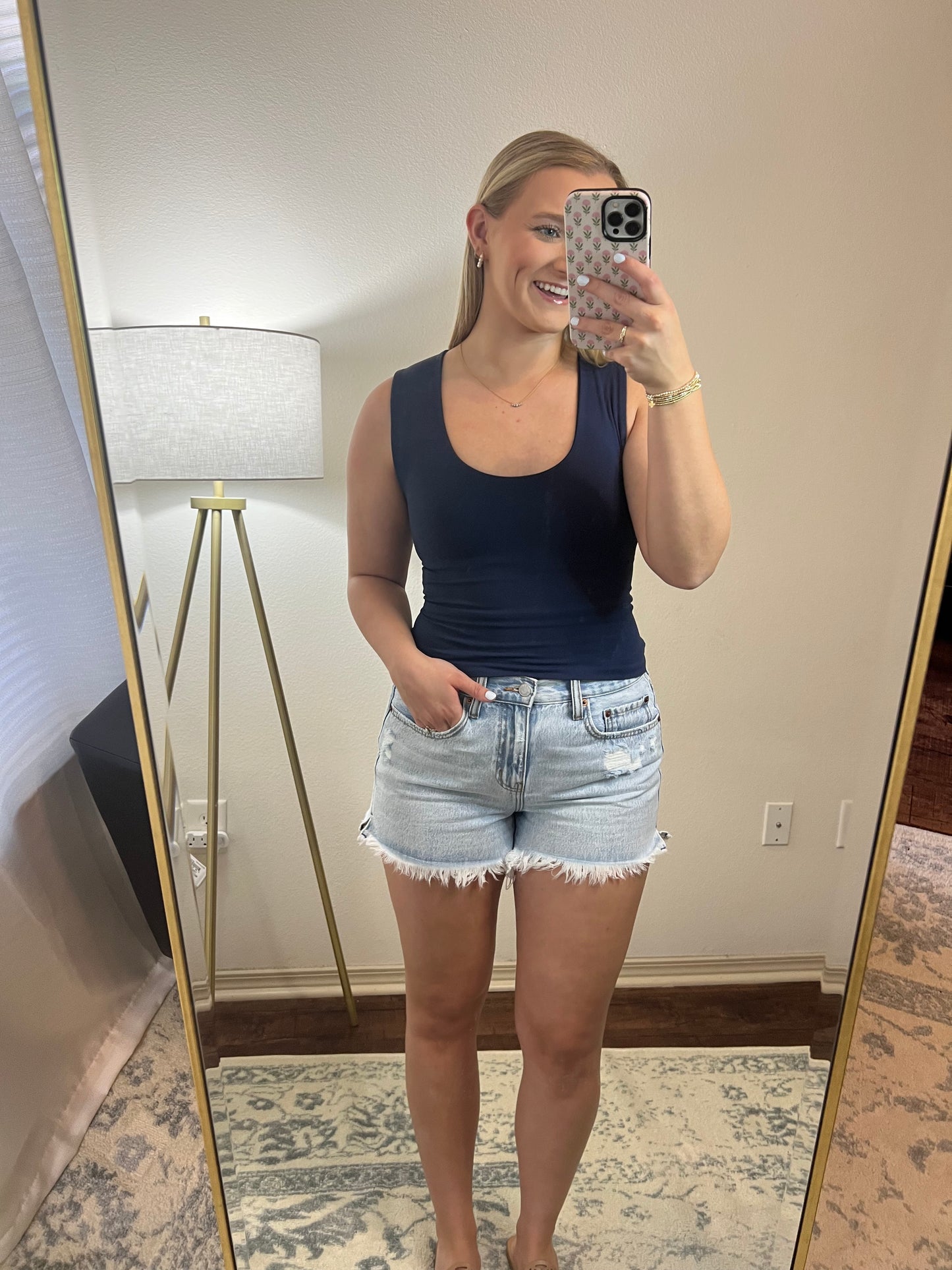 Wren Tank - Prussian Blue