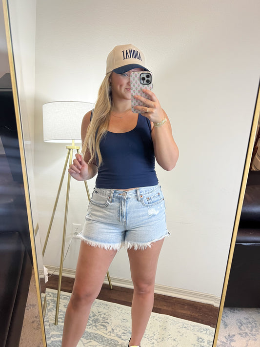 Wren Tank - Prussian Blue