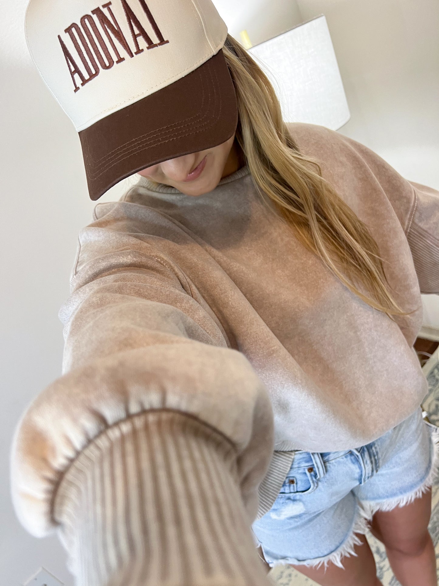 Adonai Trucker Hat - Brown