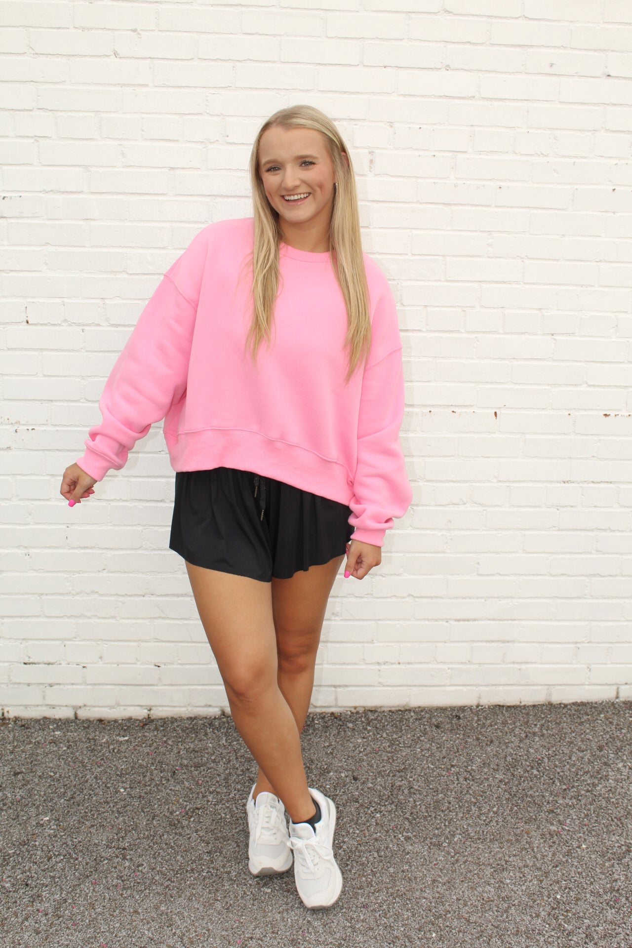 Paisley Lounge Sweatshirt - Hot Pink